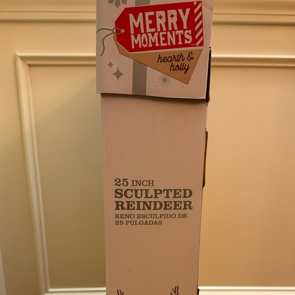 Merry Moments Brushed Gold Sculpted Reindeer, 1 Tall Reindeer - Picture 6 of 10